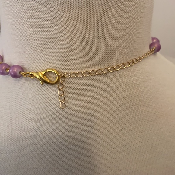 Handmade Star Purple Necklace - Picture 4 of 5